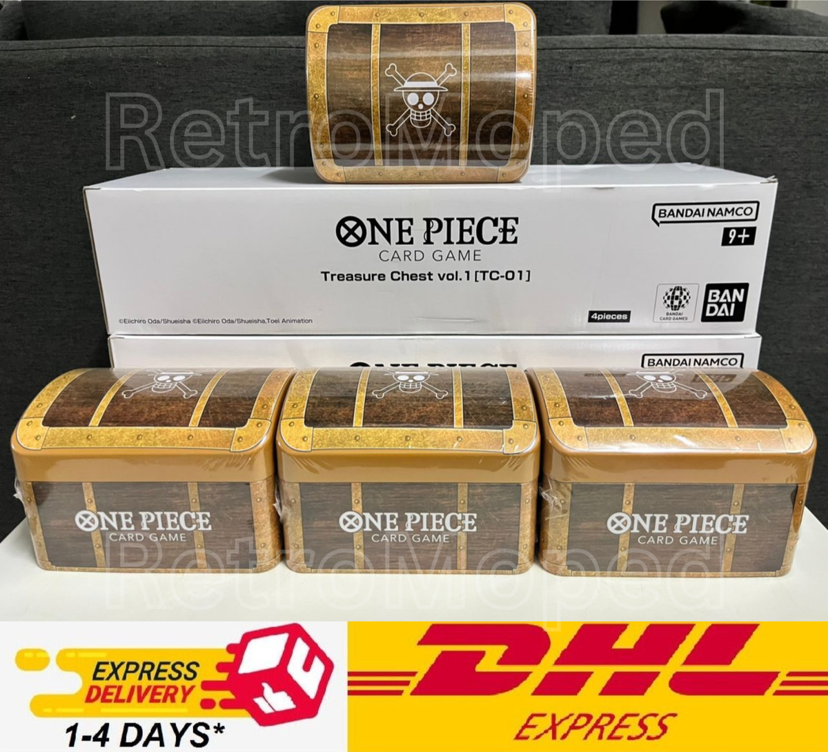 4X ONE PIECE CARD GAME Treasure Chest Vol.1 TC01 Japan - INNER