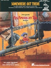 Somewhere Out There Sheet Music Piano Voice Guitar 1986 Horner Mann Weil