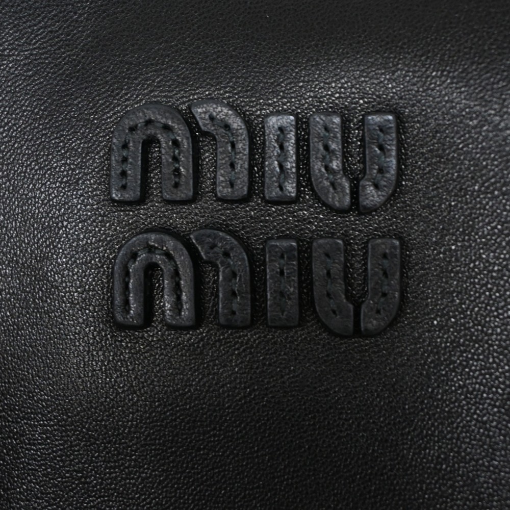 MIUMIU leather jacket leather jacket black lambskin Women image 3