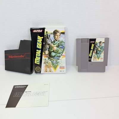 Metal Gear Nintendo NES Complete in Box CIB Tested Working No MAP