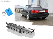 Fox Sportauspuff Audi 80/90 89 Limousine Coupe B3 2x76mm 135x80mm flachoval