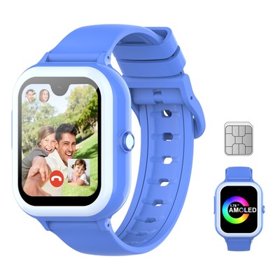 Wonlex 4G GPS Kinder Smartwatch mit SIM-Karte, 1,78'' AMOLED großer Touchscreen...