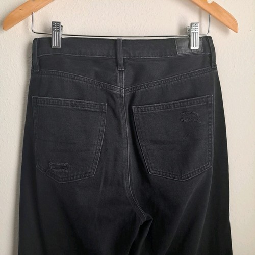 American Eagle High Rise 90s Boyfriend Jeans Womens 8 Black Denim Distressed - Bild 16 von 16