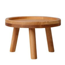 Small Wooden Plant Flower Pot Base Holder Stool Balcony Round Flower Shelf CN