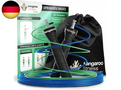 Springseil für Erwachsene Fitness mit Trainingsplan Bonus Seil Tasche - Speed 