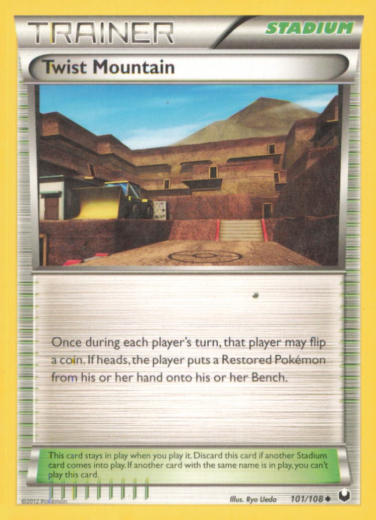 TWIST MOUNTAIN 101/108 UNCOMMON DARK EXPLORERS POKEMON MODERATELY PLAYED