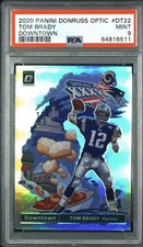 GRAIL🚨 2020 Panini Donruss Optic Downtown Tom Brady DT-22 PSA 9 Patriots