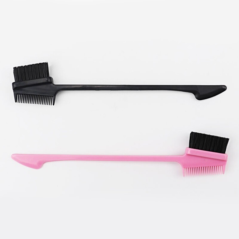 Edge Control Brush Three Sided Comb Smooth Natural Look Polish Hair Comb Tool