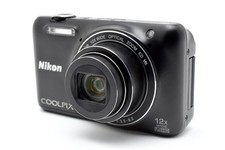 Nikon COOLPIX S6600 Black Digital Camera 16MP 12x Optical Zoom From JAPAN