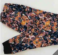NWT! LuLaRoe JAX  Joggers Pants~ MULTICOLOR FLORAL PATTERN, Sz. 3XL (26-28)