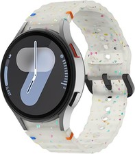 Corrugated Silicone Strap Compatible with Samsung Galaxy Watch 7 40mm 44mm