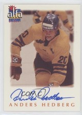 1997 Alfabilder Alfa Stars Auto 1155/2000 Anders Hedberg #10 Auto 7ez