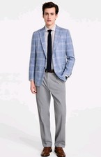 Tommy Hilfiger Mens Modern-Fit Sport Coat Jacket Blue 38R MSRP:  295