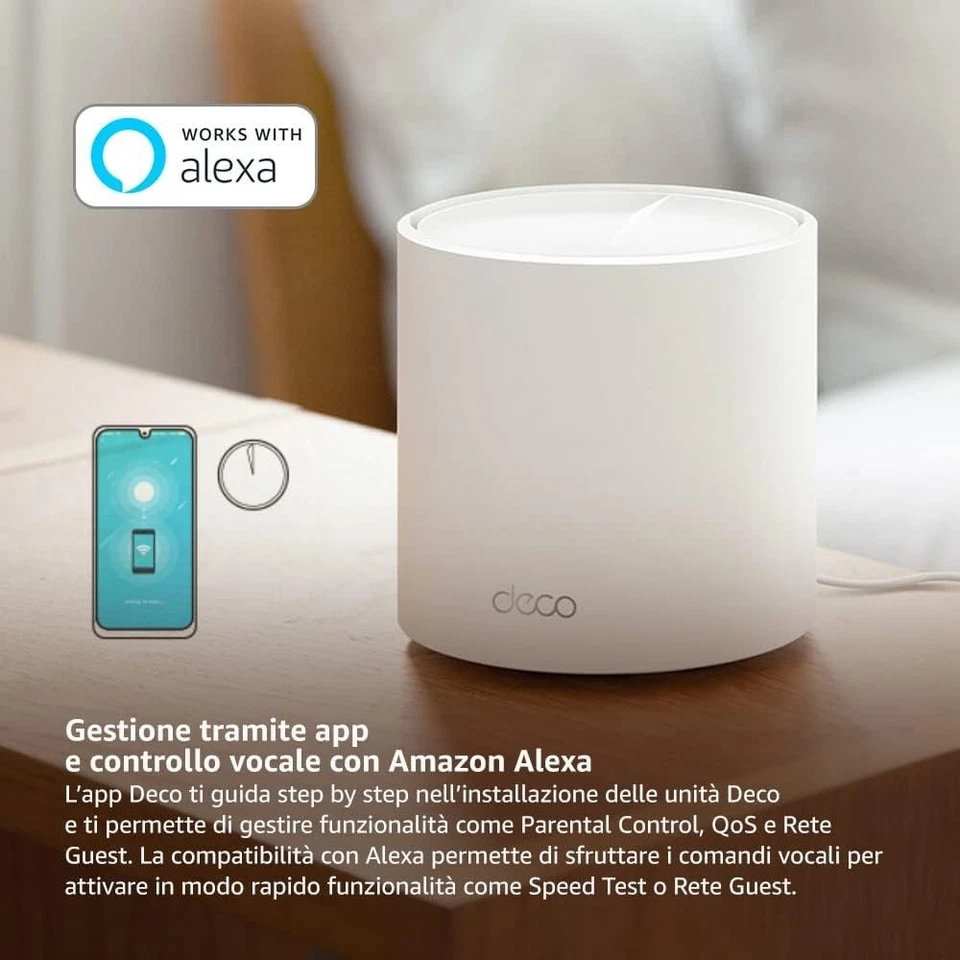 TP-Link Deco X50 (Unità Singola) WiFi 6 Mesh AX3000 - Aggiuntiva per Rete Esiste - Immagine 4 di 4