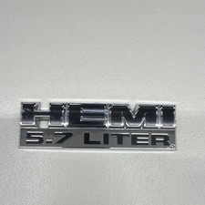 Oem Mopar Hemi 5.7 Liter Emblem 55078115aa Dodge Ram Jeep Chrome Oem Mopar Hemi 5.7 Liter Emblem 55078115aa Dodge Ram Jeep Chrome