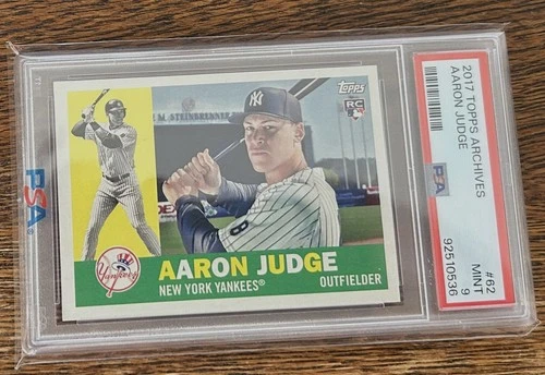 2017 Topps Archives Aaron Judge Rookie #62 PSA 9 MINT New York Yankees