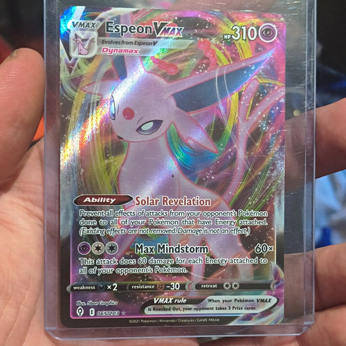 Espeon VMAX SWSH07 Evolving Skies 065/203 Ultra Rare Holo Full Art