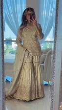 Salwar Kameez Pakistani Indian Wedding Party Wear Dress Bollywood Sharara Suit 