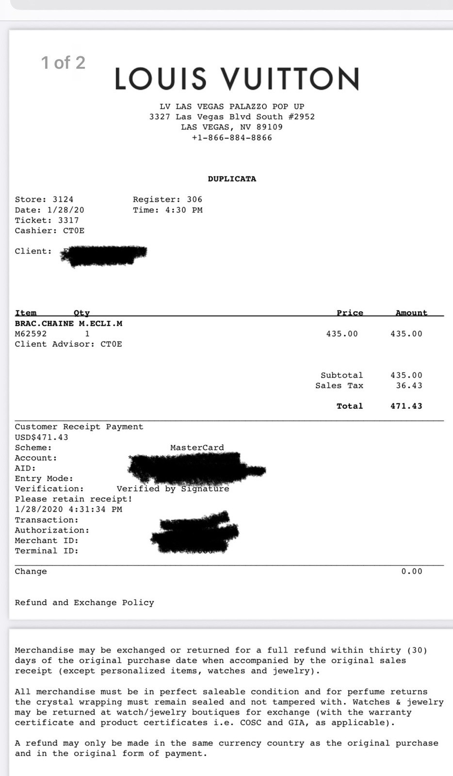 Authentic Louis Vuitton Eclipse Bracelet - image 8