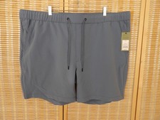 Goodfellow  Co Men's 7" Woven Tech Pull-On Jogger Shorts Blue Size XXL