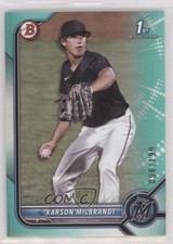 2022 Bowman Draft Aqua /199 Karson Milbrandt #BD-87 0fz3