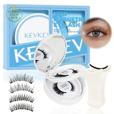 Magnetic Eyelashes Kit 2Pairs Reusable Magnetic Lashes Kit Smaller Magnets False
