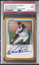 2011 BOWMAN CHROME DRAFT PROSPECT AUTOS #TB TREVOR BAUER 33/50 PSA 9 AUTO