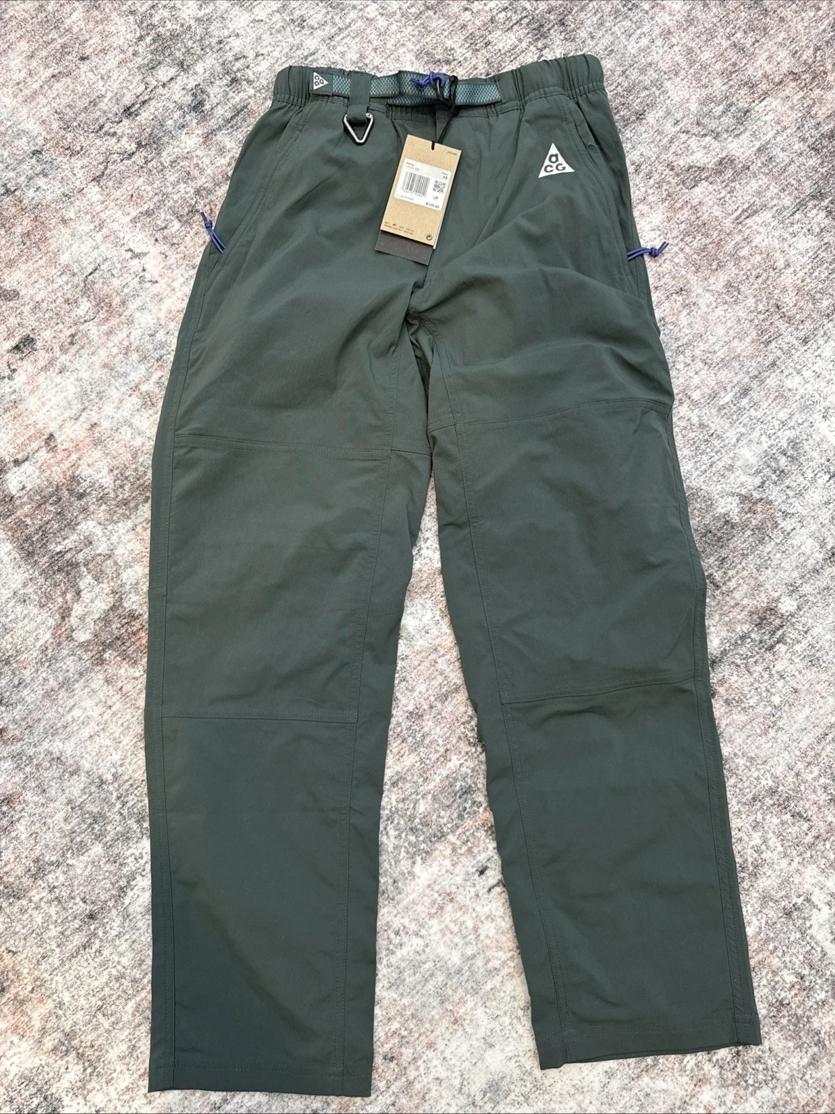 Nike ACG Repel UV Green Hiking Hike Pants, Size XS NWT FN2450-338