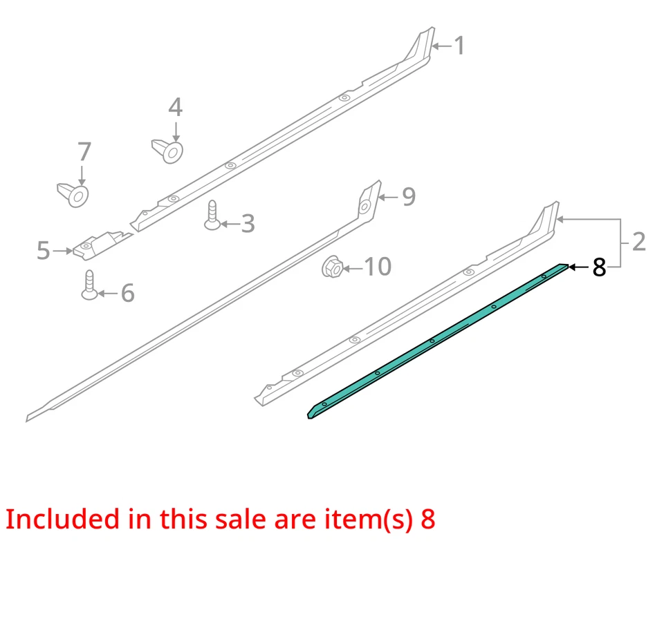 Audi Allroad 2013-2015 izquierda OEM moldura cubierta moldura moldura tira *NOTA Foto 3 de 4