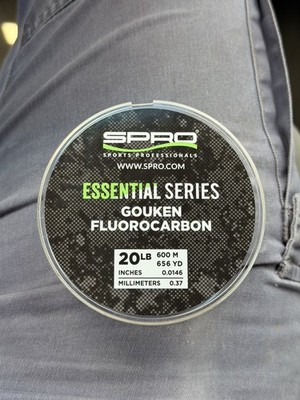 SPRO 20lb Gouken Fluorocarbon Mainline Bulk Spool - 656 Yards