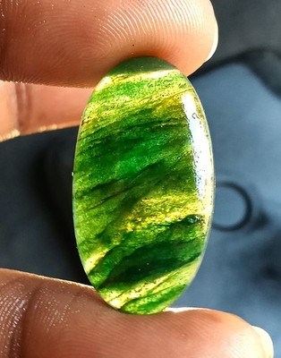 20 Cts. Green Aventurine Jade Cabochon making Wire Wrap DIY Supplie Reiki Chakra