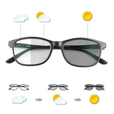 Photochromic Distance Glasses Transition Sunglasses For Men Women Glasses TR9...