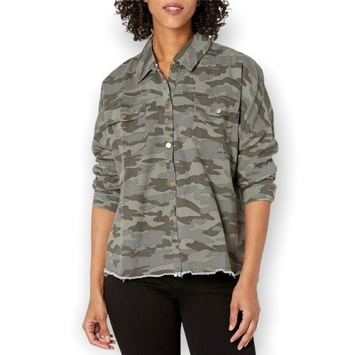 Sterling Shacket Green Camo Size 