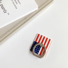 LiliDreamStore 360 Rotating Cell Phone Finger Ring Stand Holder-US Flag