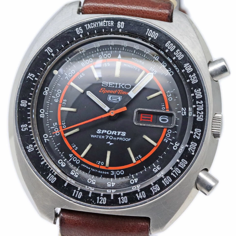 SEIKO 5 SPORTS Speed-Timer 7017-6020 Rally Meter 7017-6020 1 Black