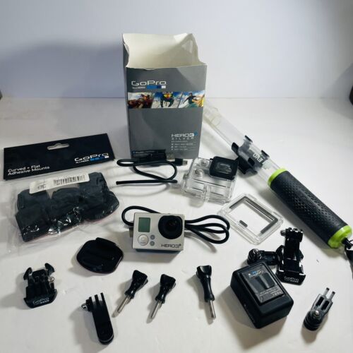 GoPro Hero 3 Silver, With Batteries And Case, Powers On, Camera, with box