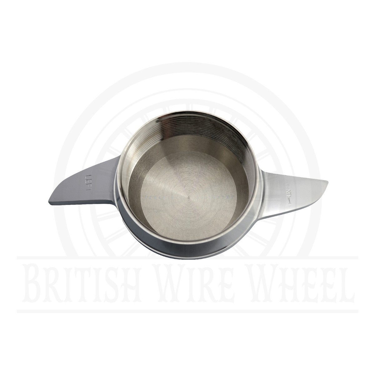 Knock Off Spinner Caps 2-Bar Swept Cut Chrome Knock-Off Spinner