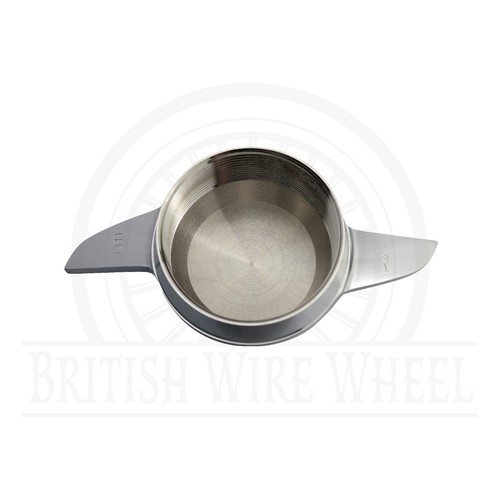 2 Ear Swept Chrome Knock Off Spinner Cap for Lowriders | Single | 2ND QUALITY - Picture 18 of 29