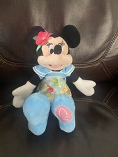 Disney Aulani 12  Minnie Mouse Plushie Plush Floral Dress Costume Hawaii Aloha