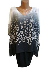 Paola women's dress size M   black multi color abstraction