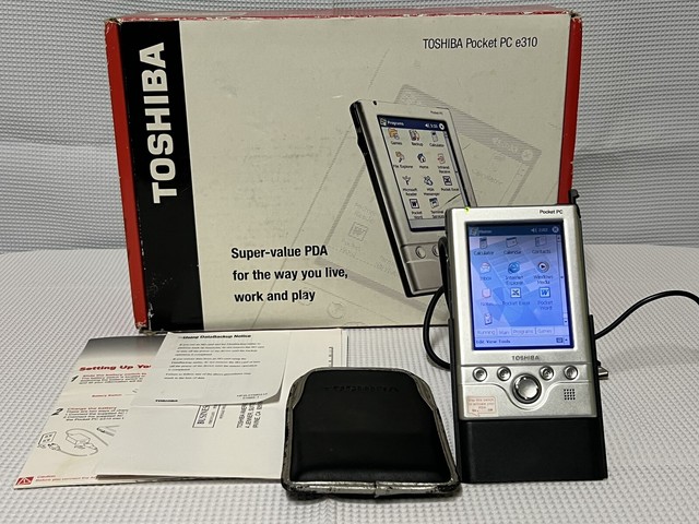 Toshiba Pocket PC e310 Windows PDA Original Box And Accessories/Manuals Toshiba Pocket PC e310 Windows PDA Original Box And Accessories/Manuals
