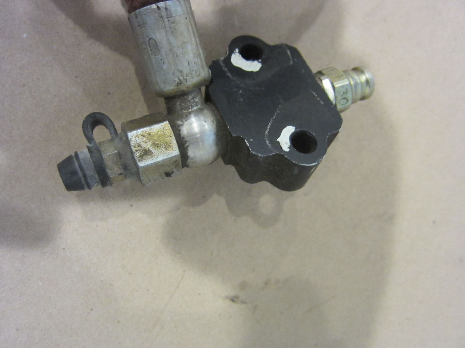 Ferrari 355 5.2 - F1 Clutch Hydraulic Pipe with Block - Part # 175833