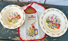 Bunnykins ABC Blocks 2002 Royal Doulton 3 Piece Children Melamine Set