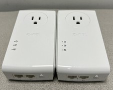 ZyXEL PLA5456-KIT Powerline 2-port Gigabit Pass-Thru Ethernet Adapter Pack of 2