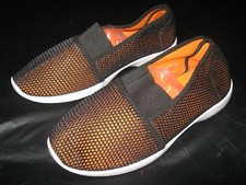 Bob Barker Orange Mesh Step-In Adult Size XL 11-12 Inmate Jail/Prison Shoes