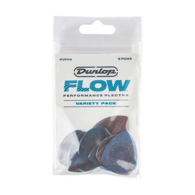 Jim Dunlop PVP114 Ultex Flow Plektrum Variety Pack - 8er Pack