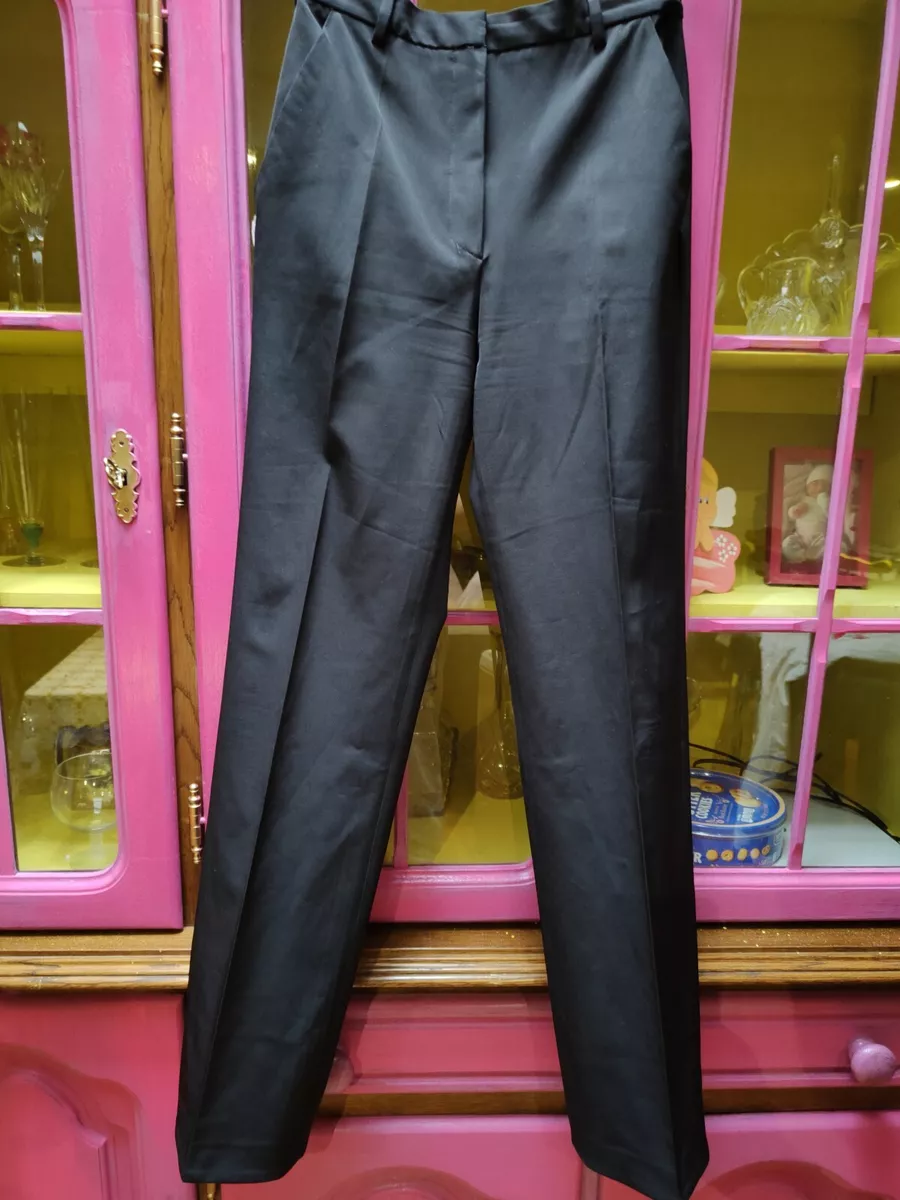 Prada Pants Dress Slacks Black Trousers Stretch 42. W26