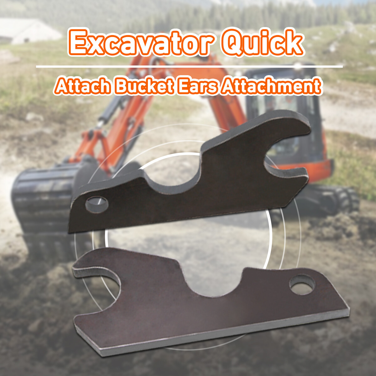 Excavator Quick Attach Bucket Ears Attachment for Kubota KX71 KX91