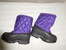 Kid Connection BabyToddler Girl Winter Boots Size 5 Lined Waterproof Purple