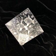 C Folkertsma Lucite Acrylic Reverse Carving Aquarium Fishes Under The Sea